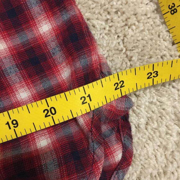 Boston Traders Long Cotton Plaid Button Down Shirt - Picture 13 of 16